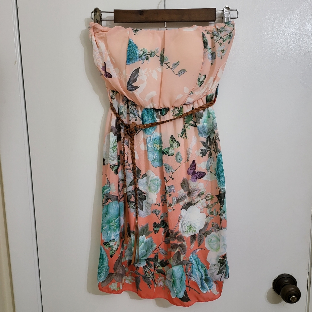 Strapless Cocktail Mini Dress